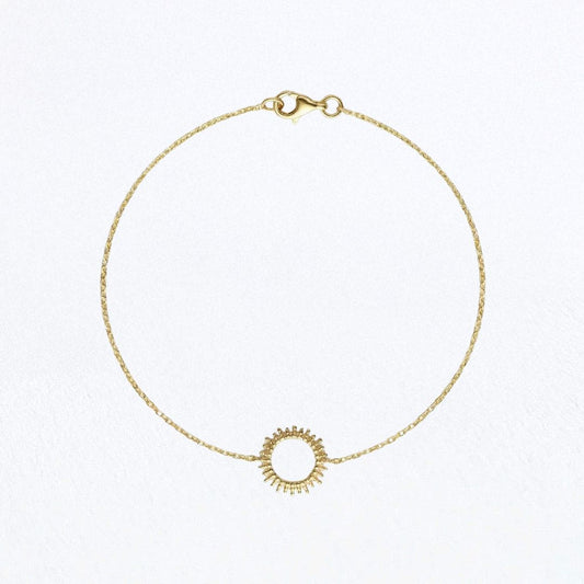 Bracelet soleil plaqué or 18K Helios Bellaime
