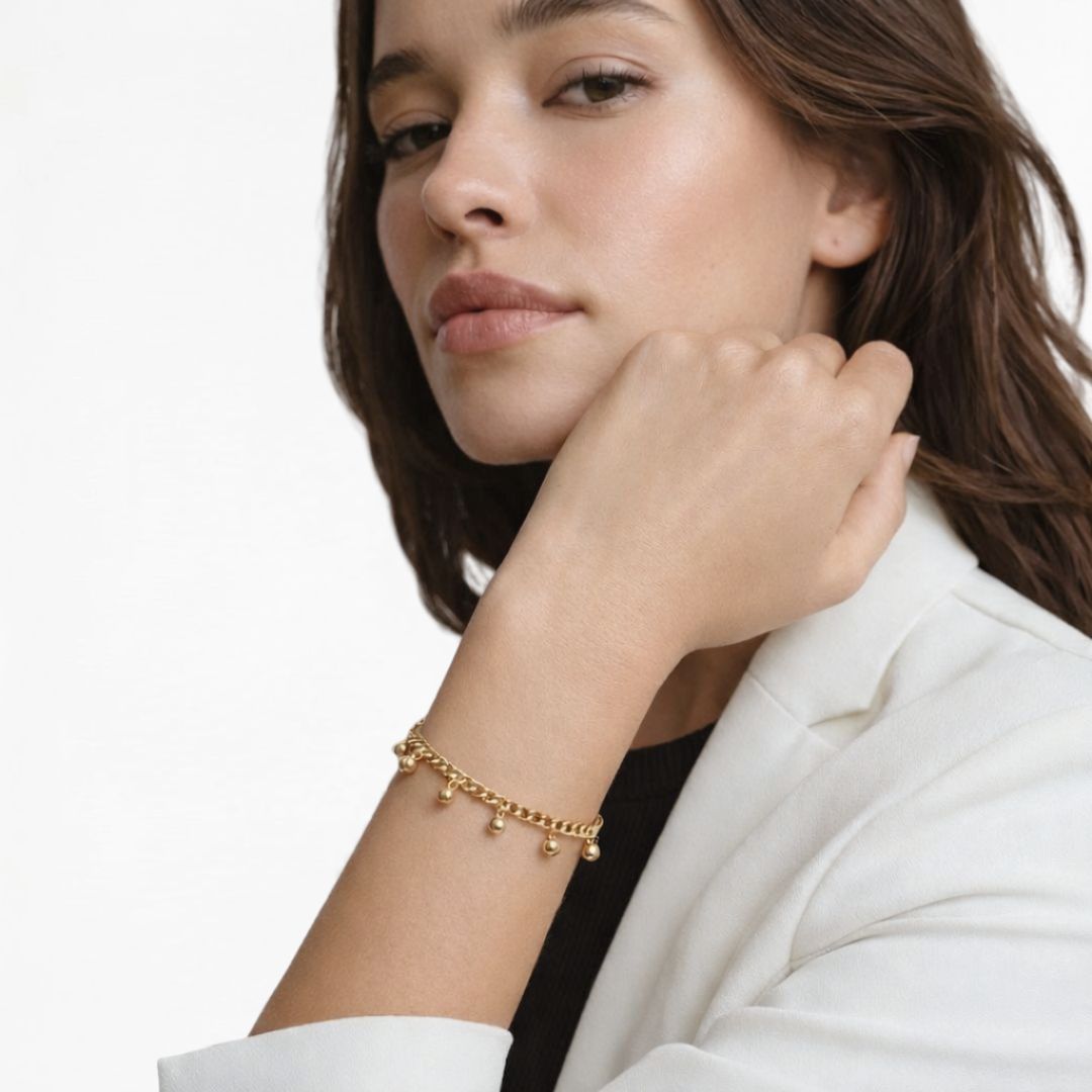 Bracelet plaqué or 18K Justine Bellaime 2