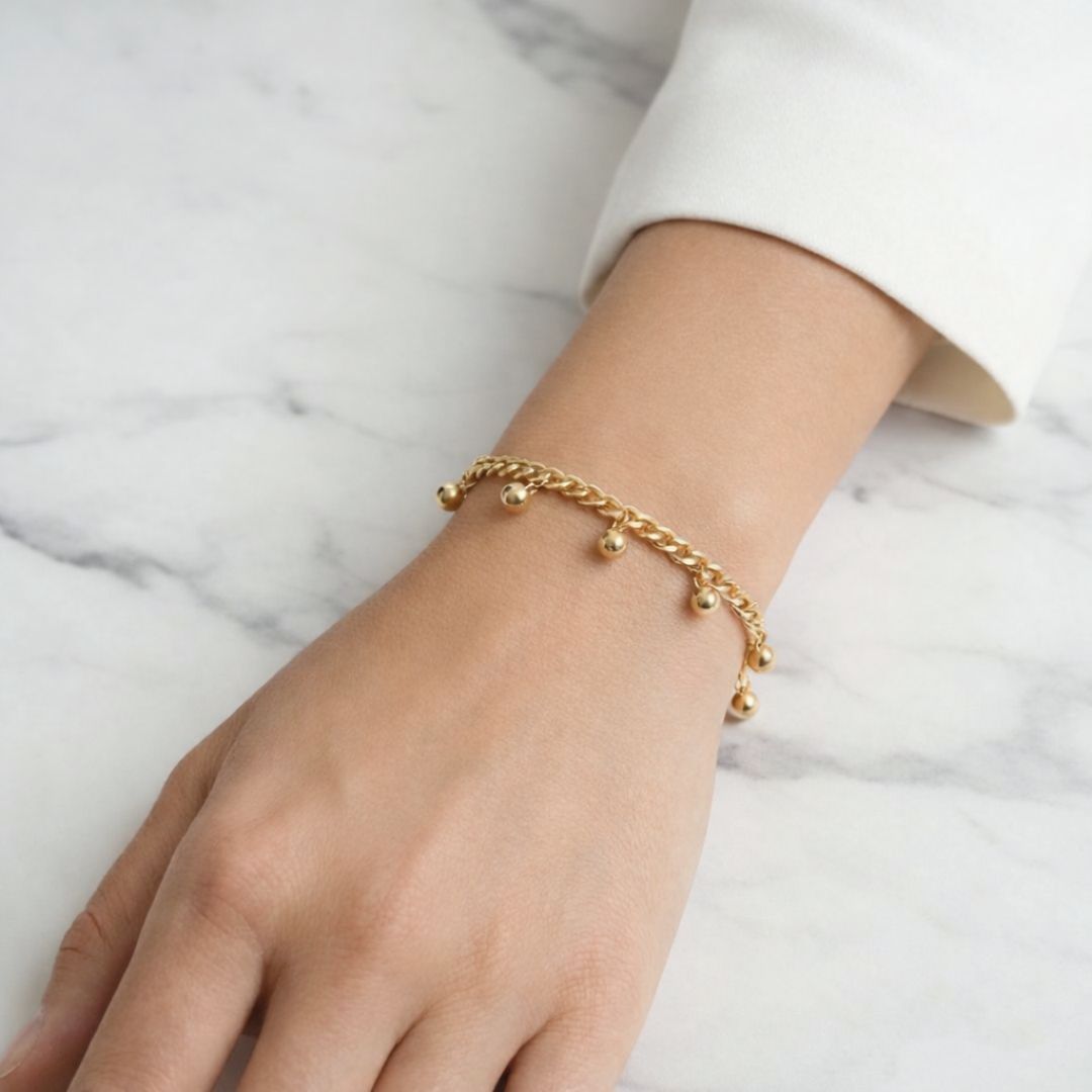 Bracelet plaqué or 18K Justine Bellaime 4