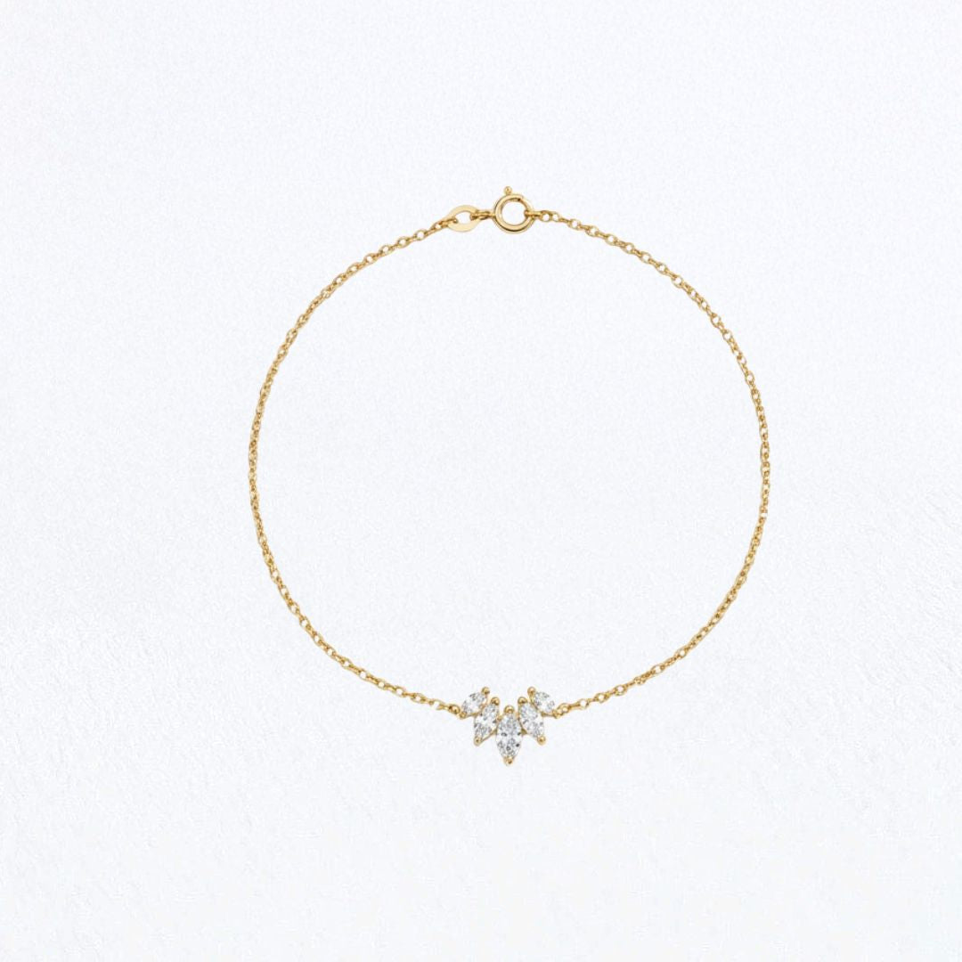 Bracelet plaqué or 18K Light Stone Bellaime