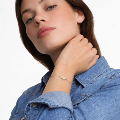 Bracelet plaqué or 18K Light Stone Bellaime 2