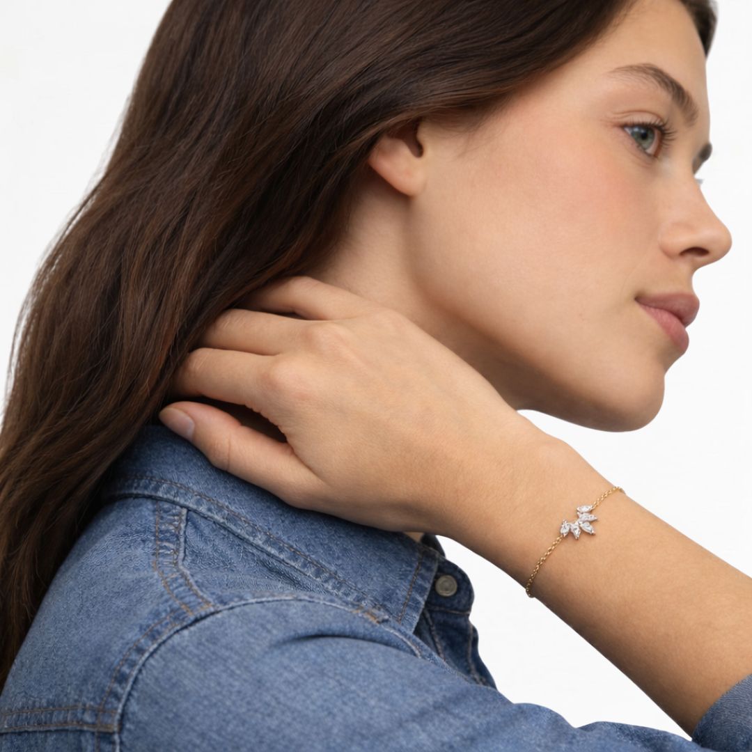 Bracelet plaqué or 18K Light Stone Bellaime 3