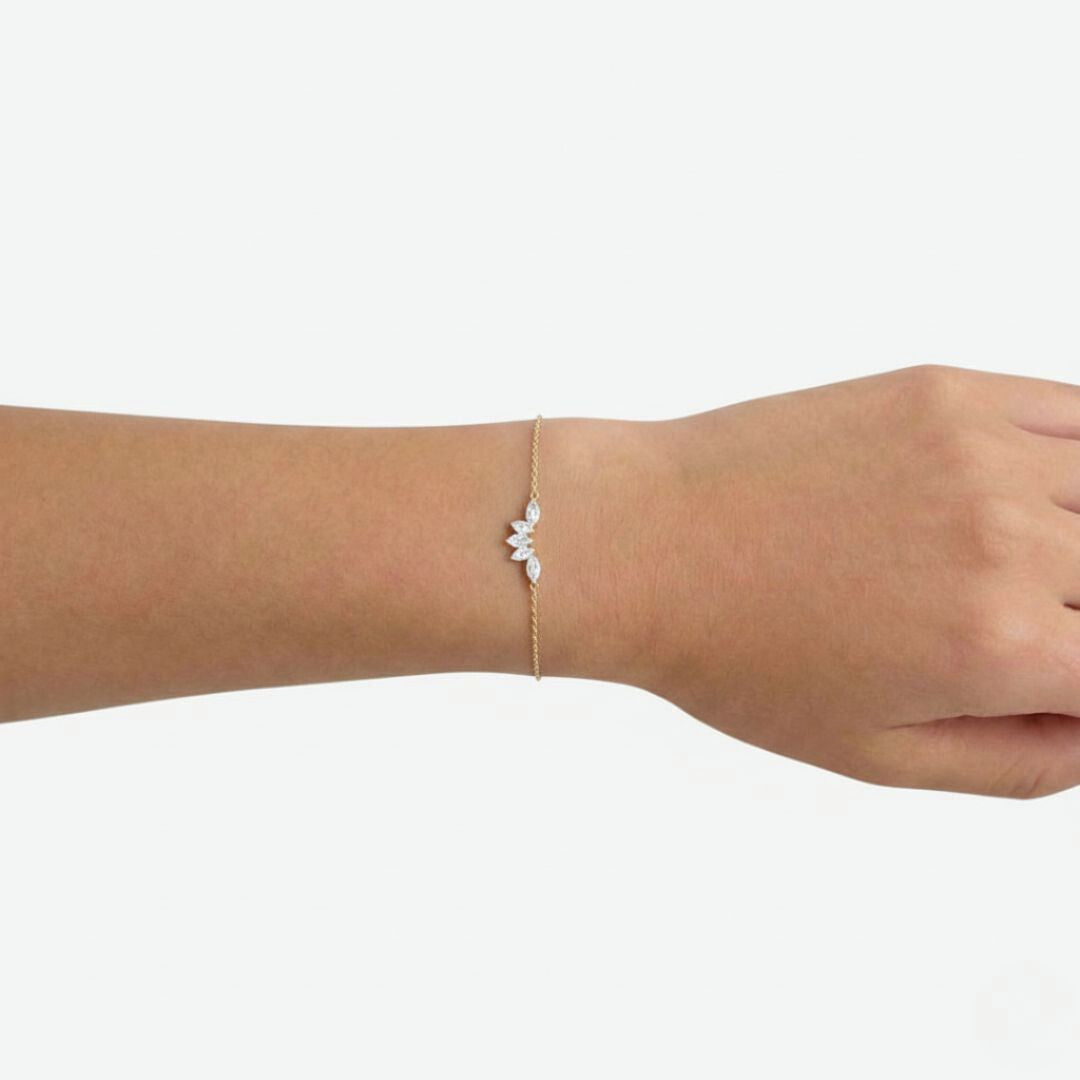 Bracelet plaqué or 18K Light Stone Bellaime 4