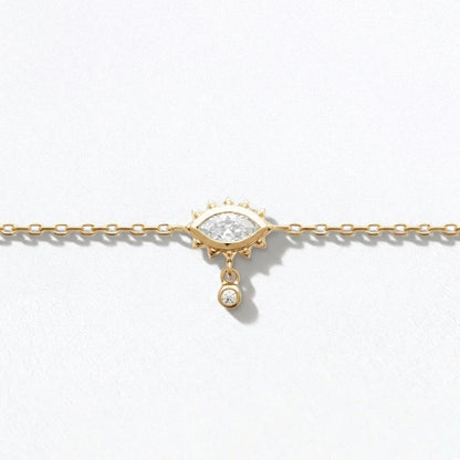 Bracelet oeil plaqué or 18K Lucky You Bellaime 5