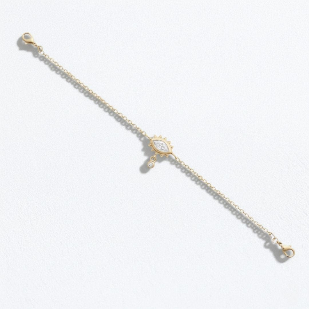 Bracelet oeil plaqué or 18K Lucky You Bellaime 6