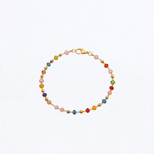 Bracelet multicolore Colormania Plaqué or 18K Zirconium Bellaime