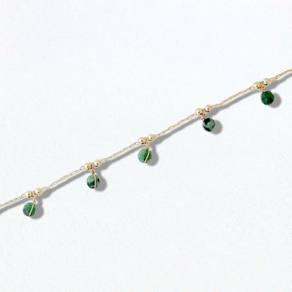 Bracelet rubis zoisite plaqué or 18K Honora Bellaime 3