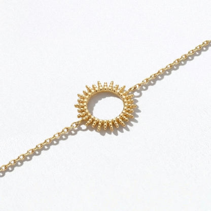 Bracelet soleil plaqué or 18K Helios Bellaime 6