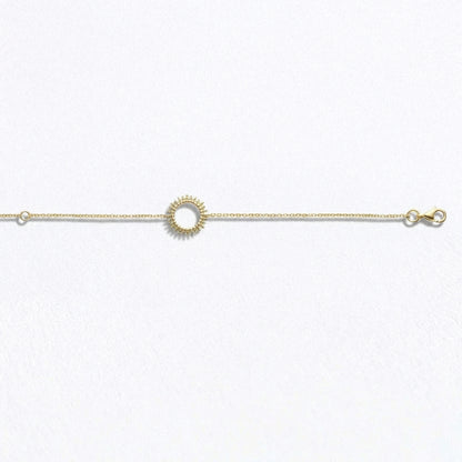Bracelet soleil plaqué or 18K Helios Bellaime 7