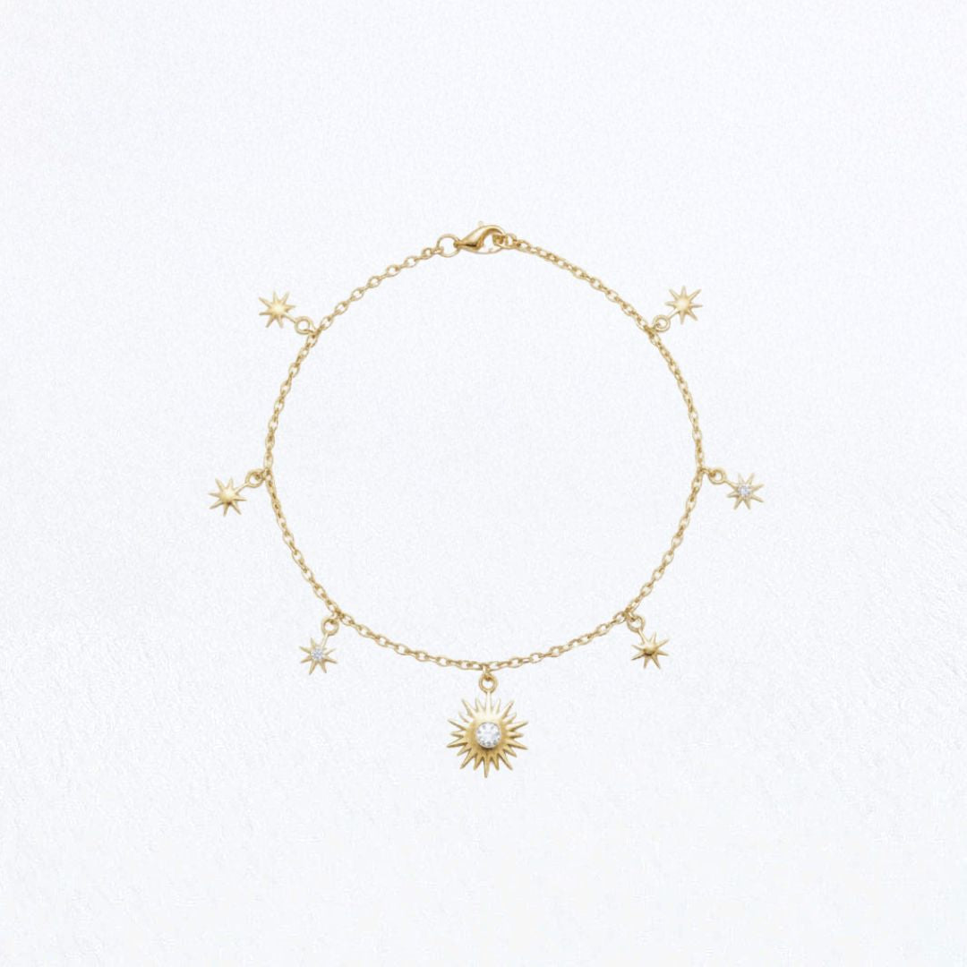 Bracelet soleil plaqué or 18K Sun Circle Bellaime