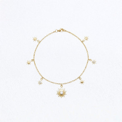 Bracelet soleil plaqué or 18K Sun Circle Bellaime