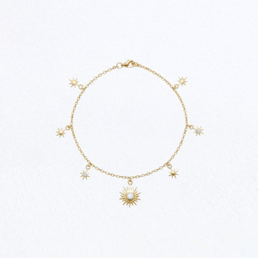 Bracelet soleil plaqué or 18K Sun Circle Bellaime