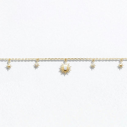 Bracelet soleil plaqué or 18K Sun Circle Bellaime 5 6