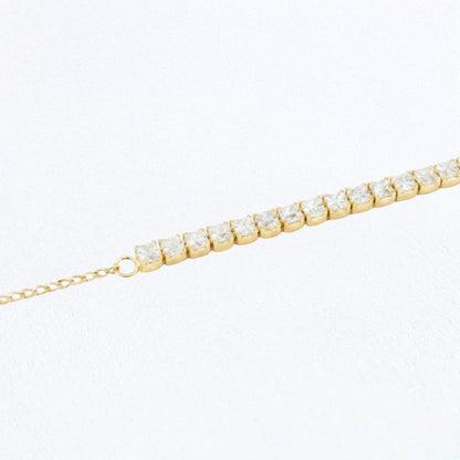 Bracelet tennis plaqué or 18K 5