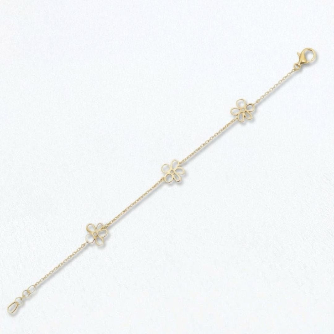 Bracelet trefle plaqué or 18K Alienor Bellaime 6