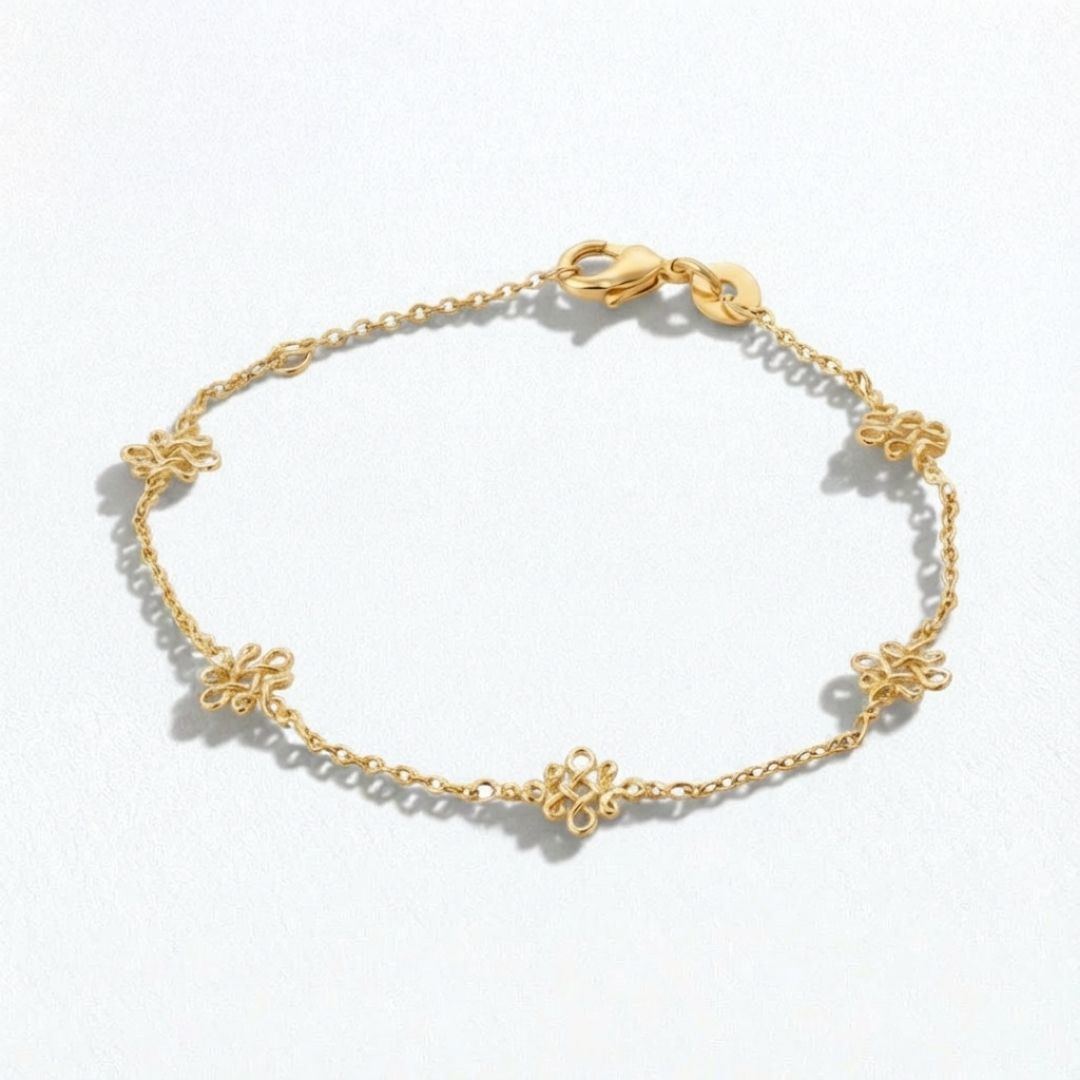 Bracelet trefle plaqué or 18K Iconic Clover Bellaime