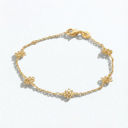 Bracelet trefle plaqué or 18K Iconic Clover Bellaime