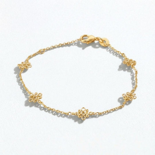 Bracelet trefle plaqué or 18K Iconic Clover Bellaime