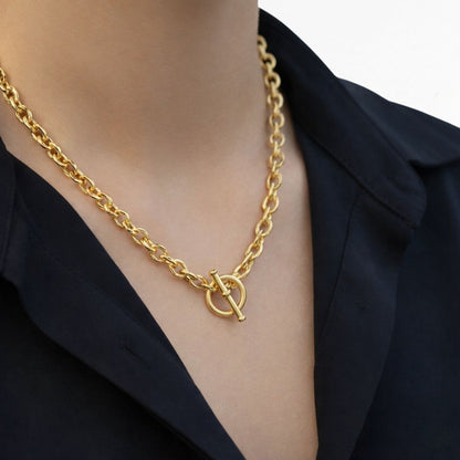 Collier acier inoxydable or Eleonore Bellaime 3