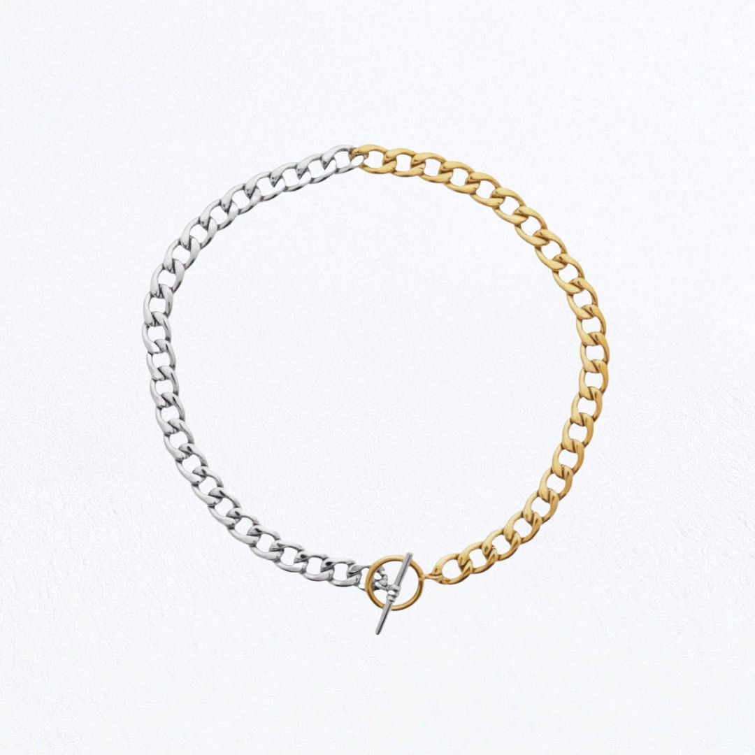 Collier acier inoxydable Duo Tone Bellaime