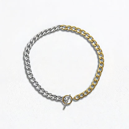 Collier acier inoxydable Duo Tone Bellaime