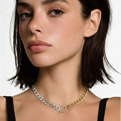 Collier acier inoxydable Duo Tone Bellaime 2