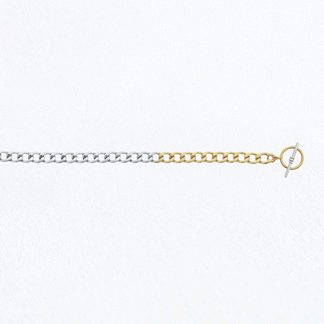 Collier acier inoxydable Duo Tone Bellaime 7