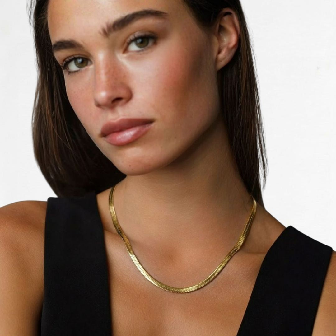 Collier cobra acier inoxydable or Bellaime 2