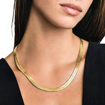 Collier cobra acier inoxydable or Bellaime 3