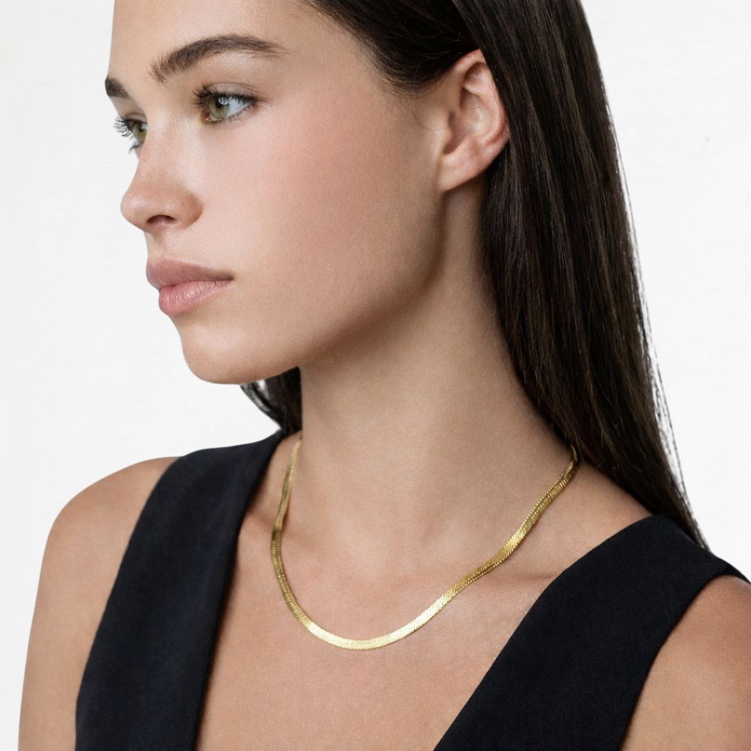 Collier cobra acier inoxydable or Bellaime 4