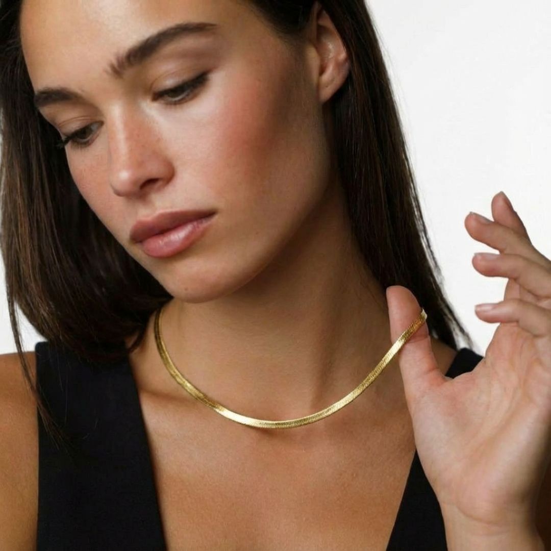 Collier cobra acier inoxydable or Bellaime 5