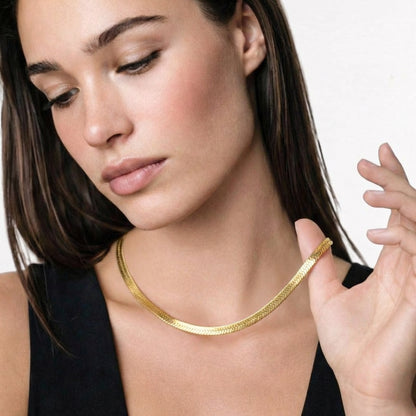 Collier cobra acier inoxydable or Bellaime 5