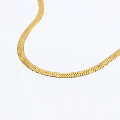 Collier cobra acier inoxydable or Bellaime