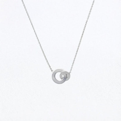 Collier anneaux entrelacés argent 925 You and Me Bellaime
