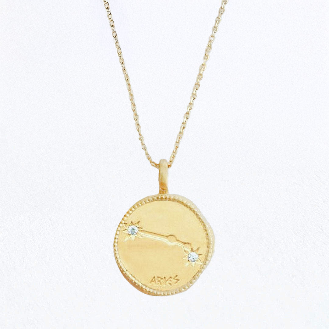 Collier Sagittaire - Signe Astro - Constellation - Plaqué Or 18K Zirconium