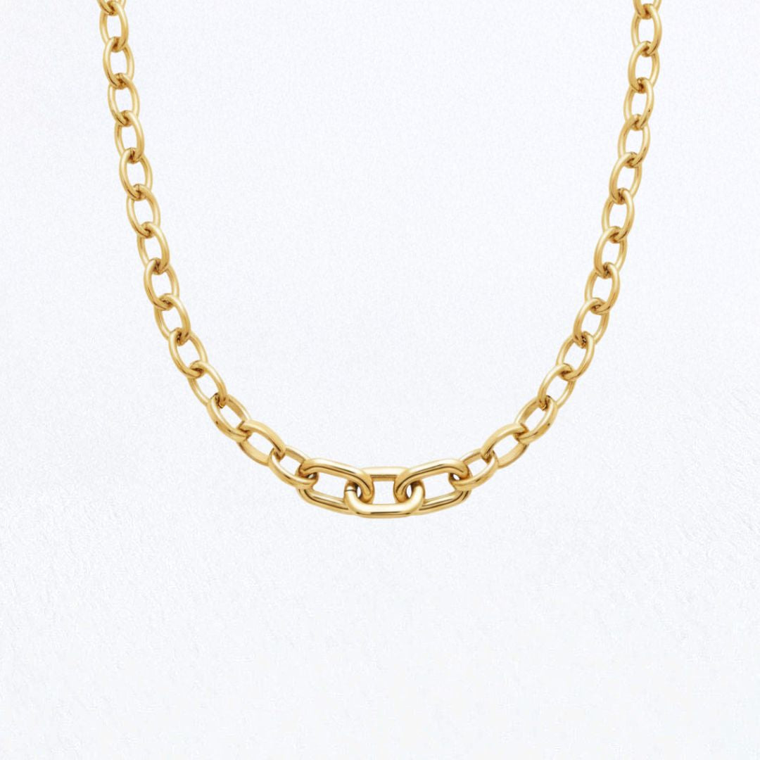 Collier chaine acier inoxydable Denise Bellaime