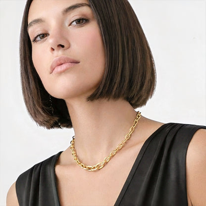 Collier chaine acier inoxydable Denise Bellaime 2