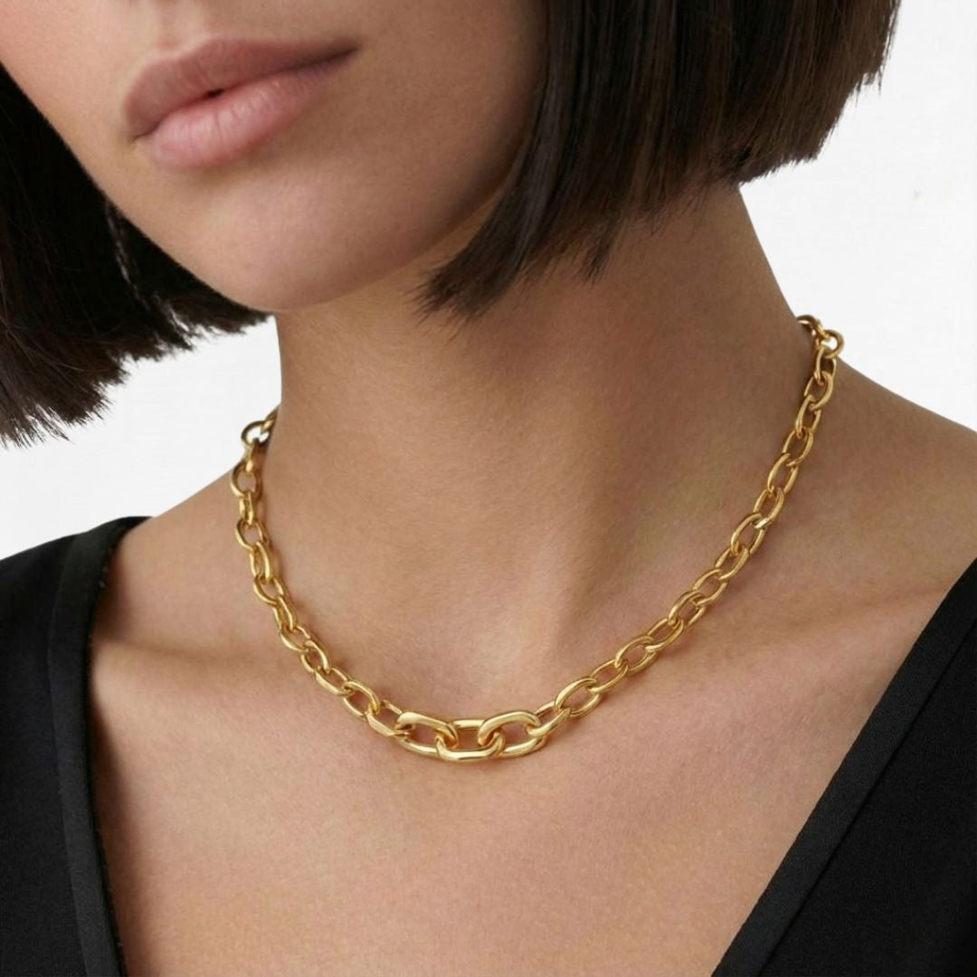 Collier chaine acier inoxydable Denise Bellaime 3