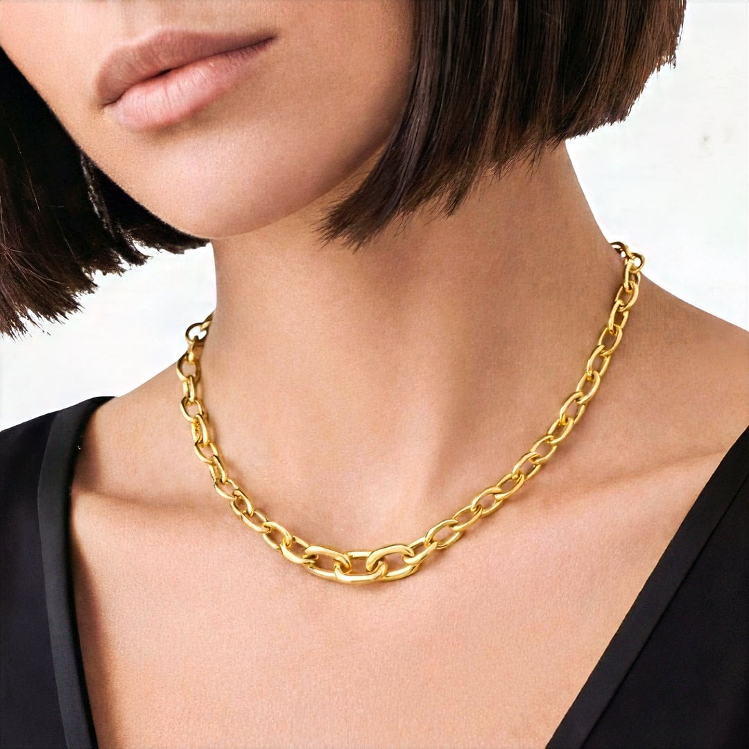 Collier chaine acier inoxydable Denise Bellaime 3