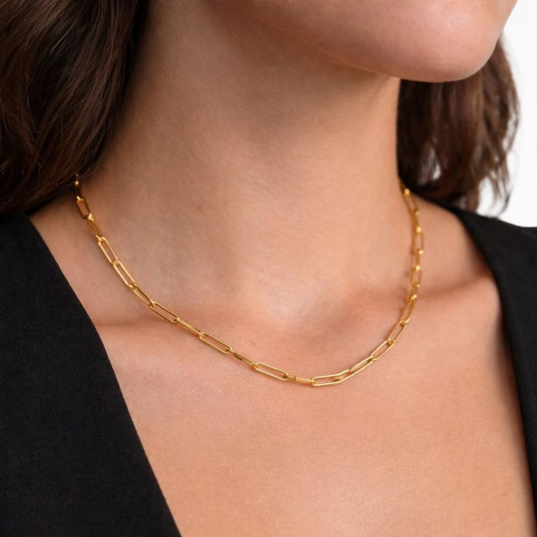 Collier chaine plaqué or 18K Gaelle Bellaime 3