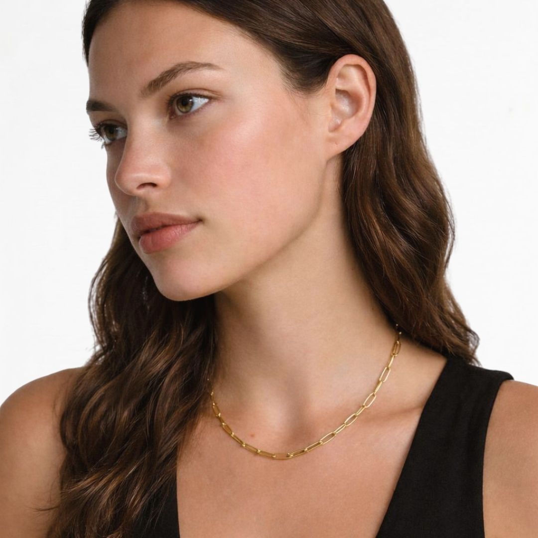 Collier chaine plaqué or 18K Gaelle Bellaime 4