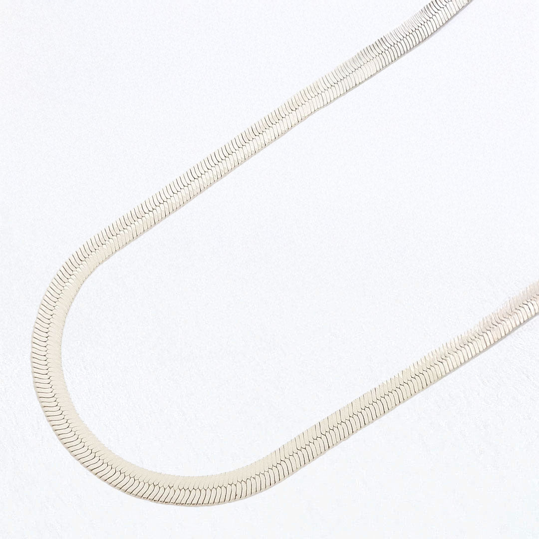 Collier cobra argent 925 rhodié Bellaime