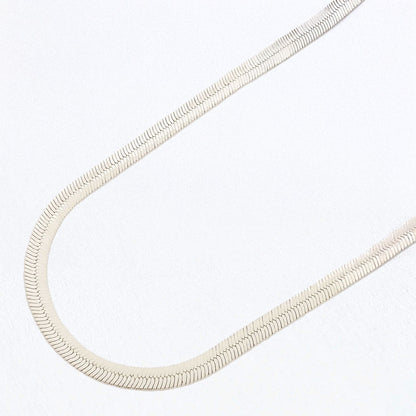Collier cobra argent 925 rhodié Bellaime