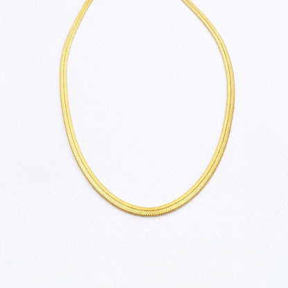 Collier cobra plaqué or 18K Bellaime 5