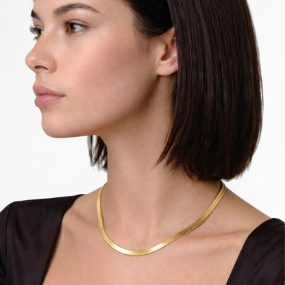 Collier cobra plaqué or 18K Bellaime 4