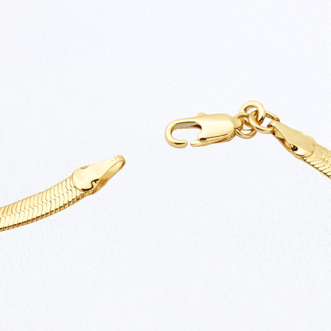 Collier cobra plaqué or 18K Bellaime 6