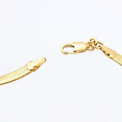 Collier cobra plaqué or 18K Bellaime 6