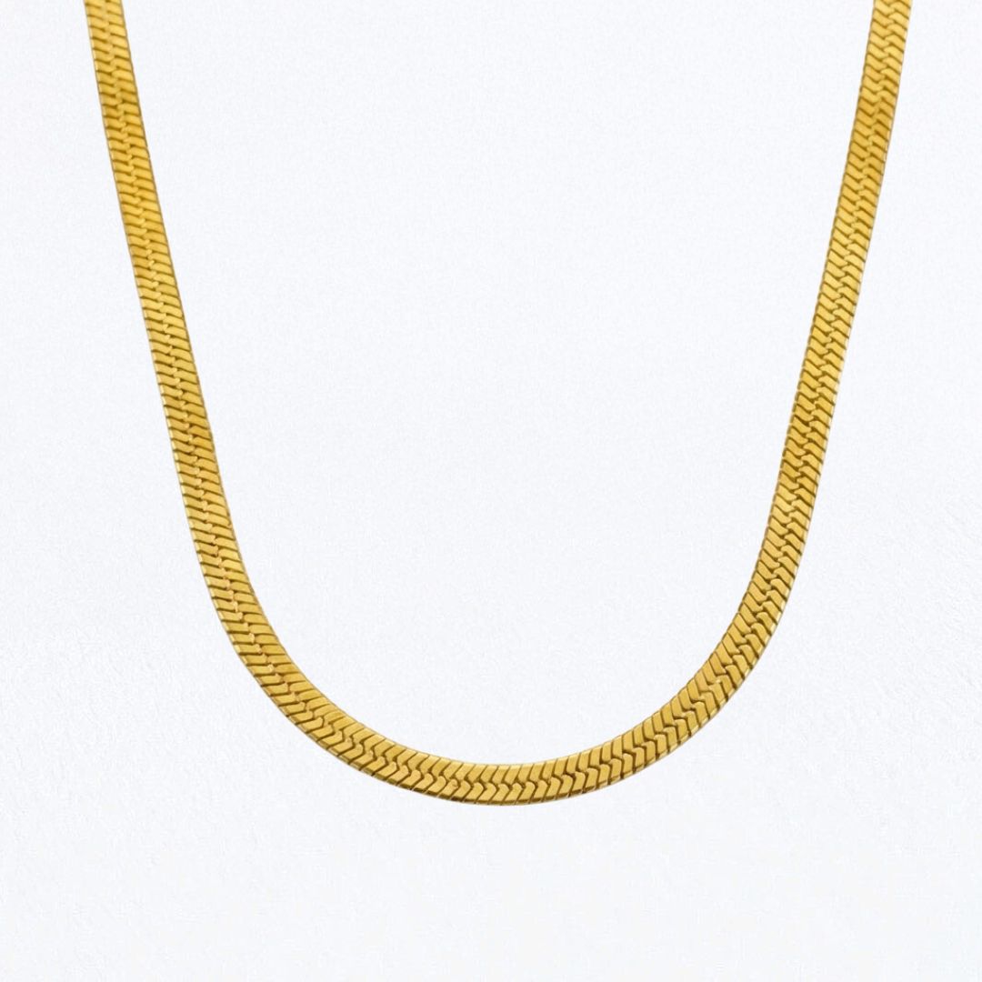 Collier cobra plaqué or 18K Bellaime 5