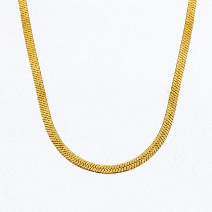 Collier cobra plaqué or 18K Bellaime 5