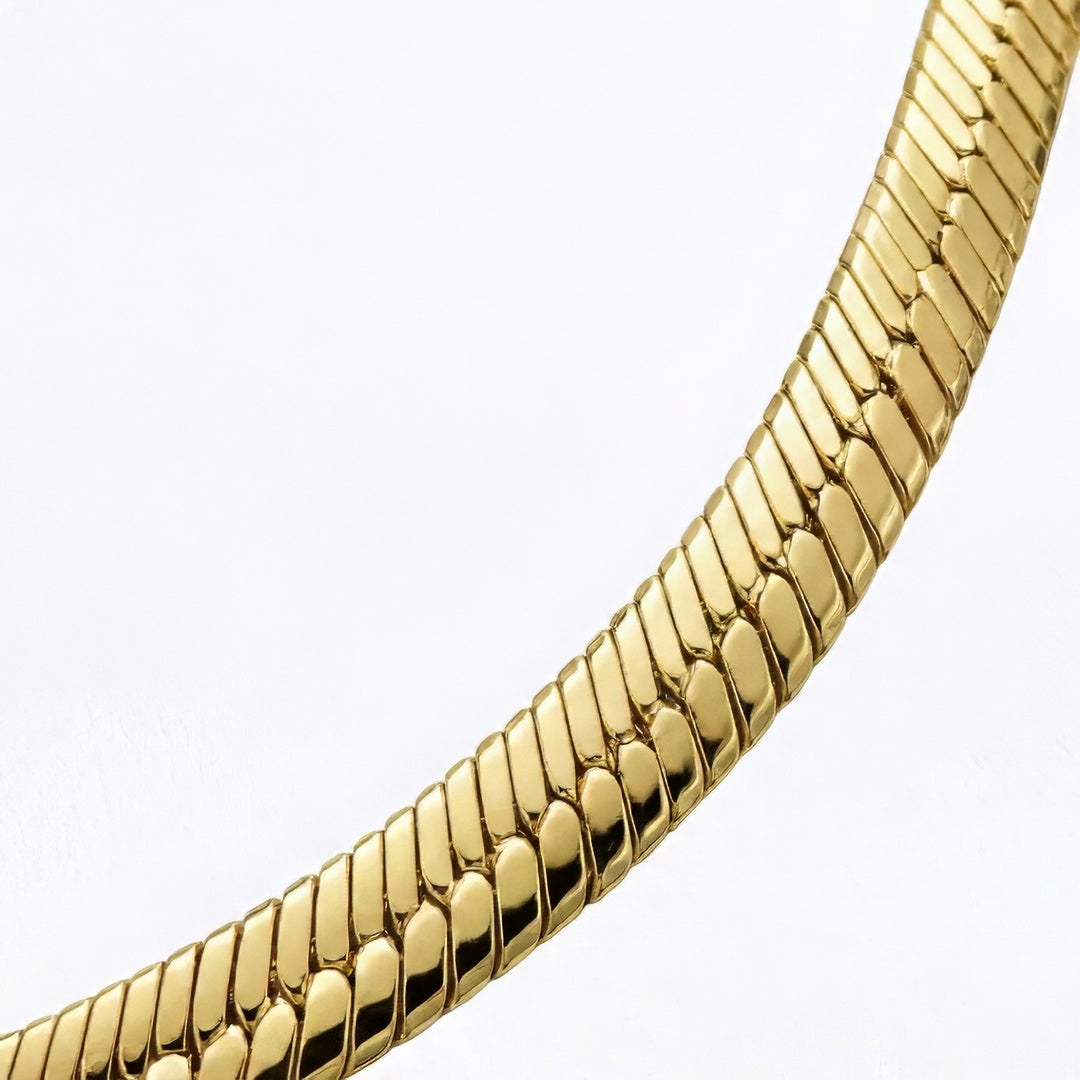Collier cobra plaqué or 18K Bellaime 6